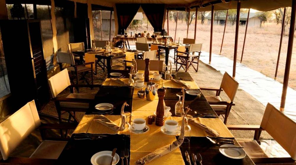 Le restaurant en fin de journée