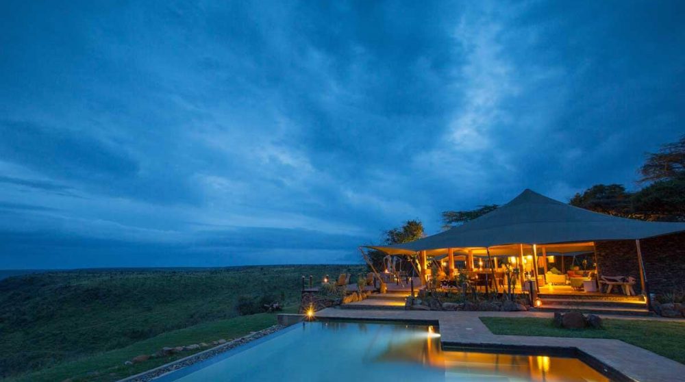 Vue des parties communes la nuit