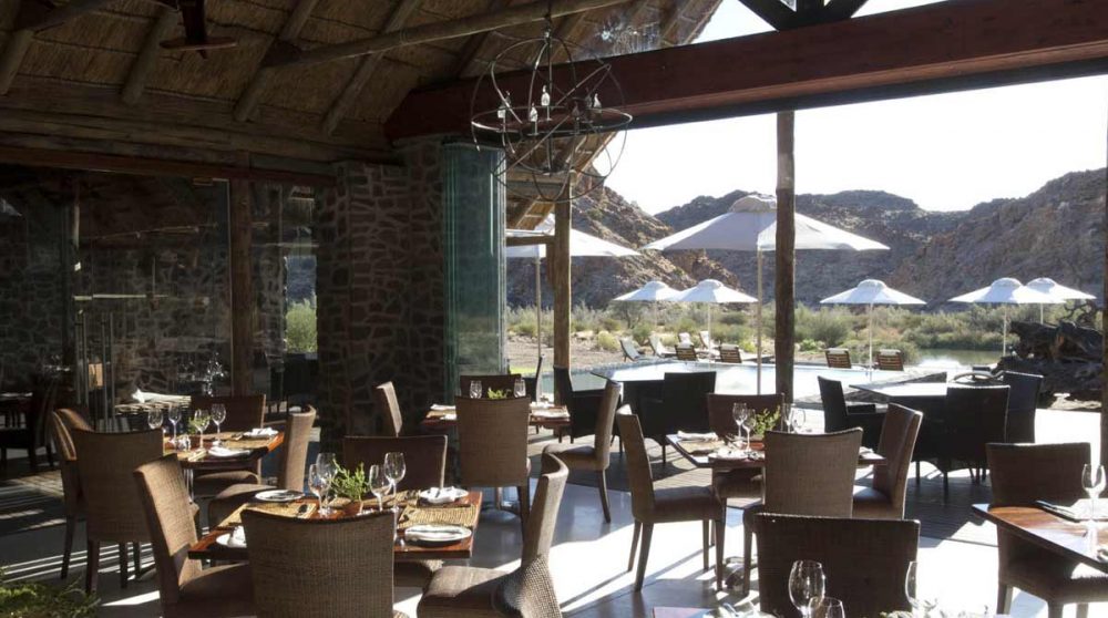 La salle de restaurant en Afrique du Sud