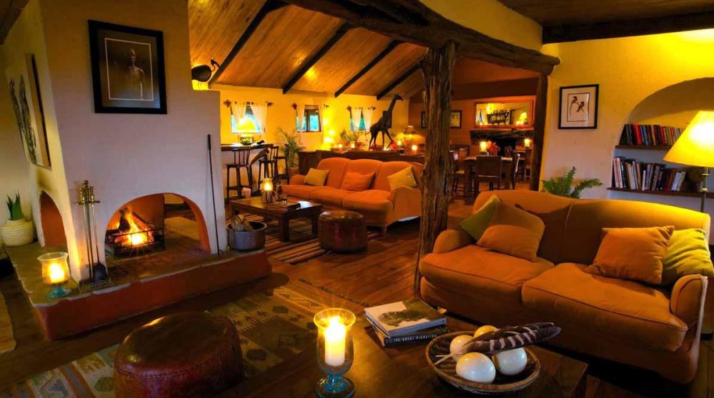 Le salon et le bar au Kenya