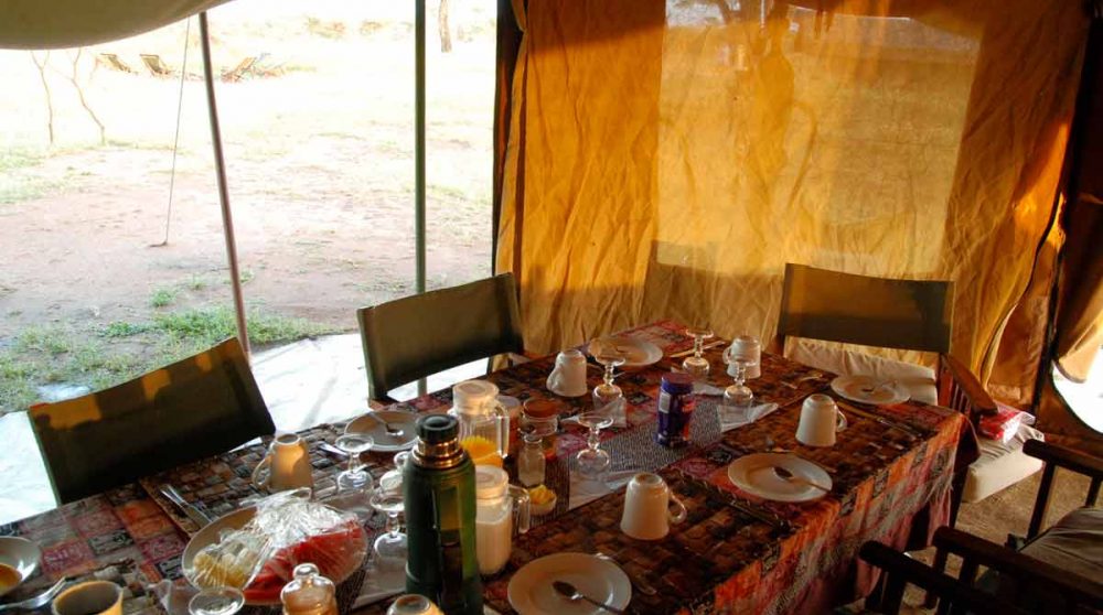 Autre vue d'une tente