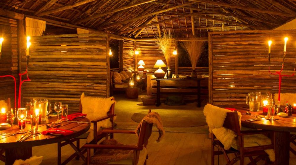 Le restaurant le soir