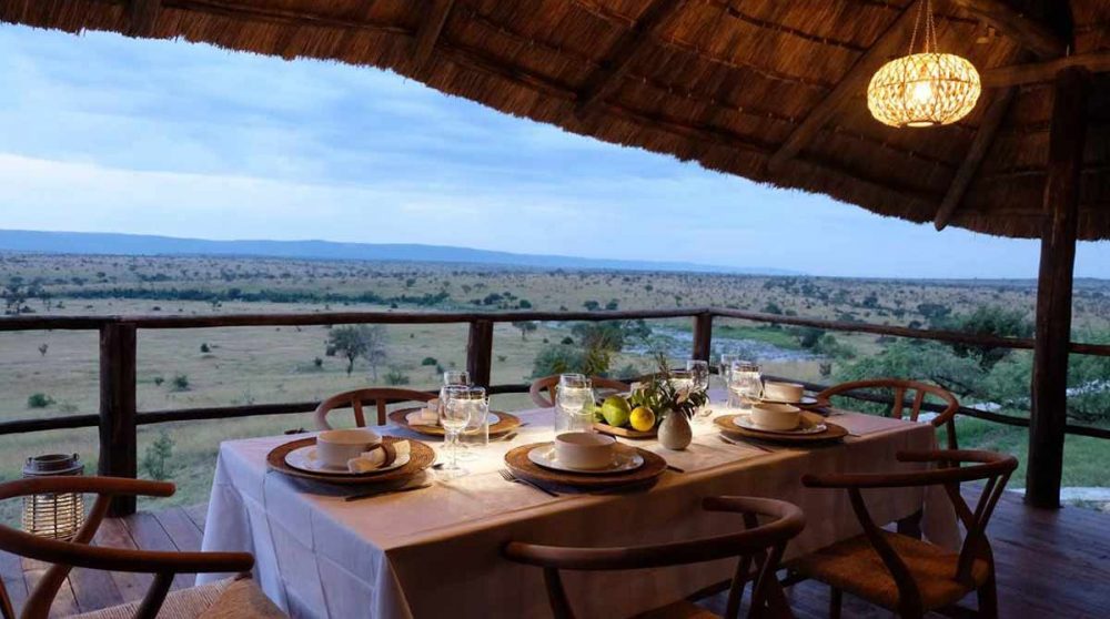 Diner au coucher du soleil