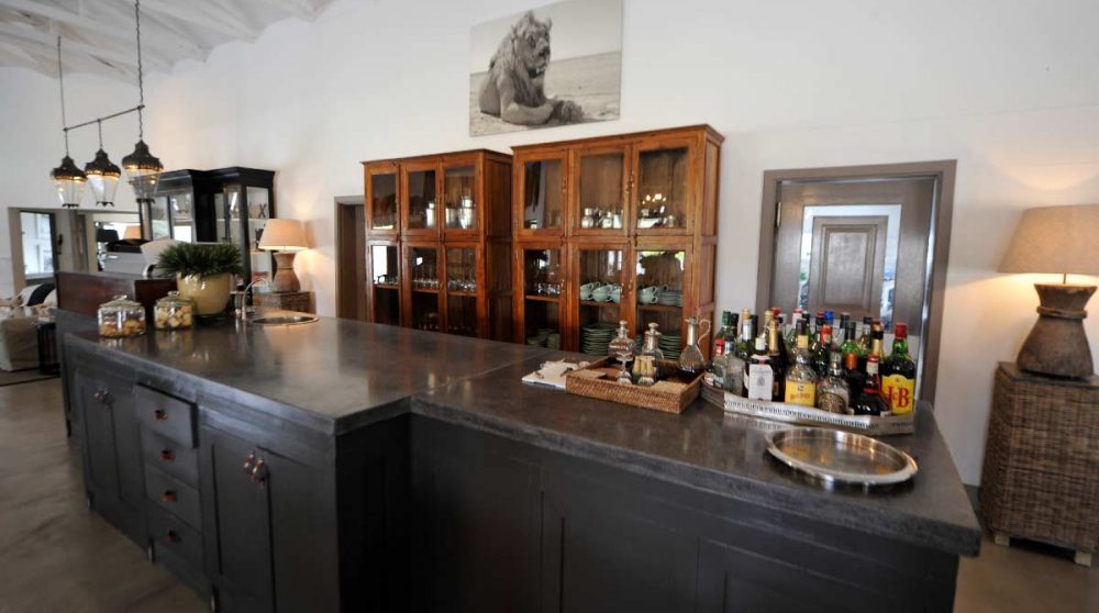 Le bar du camp en Namibie