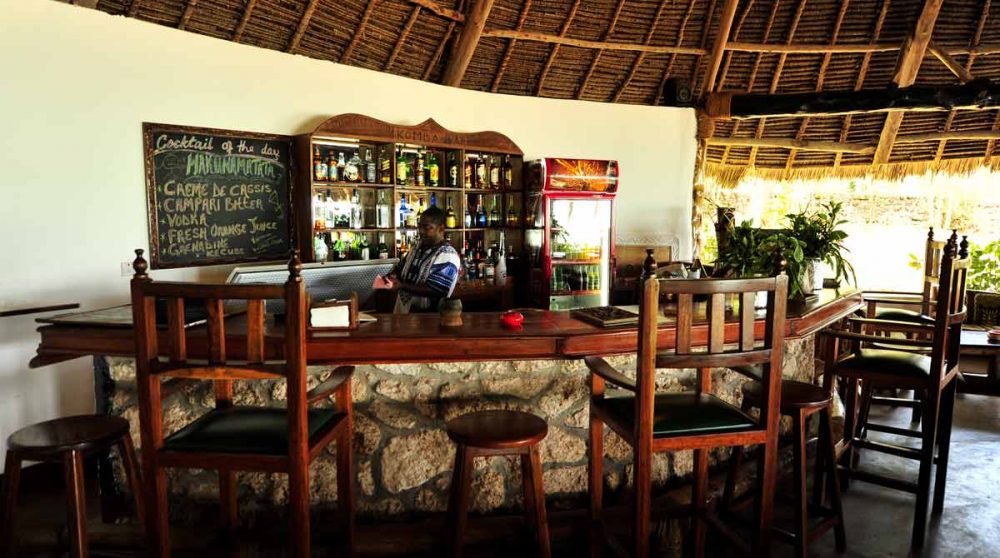 Bar de l'hôtel en Tanzanie