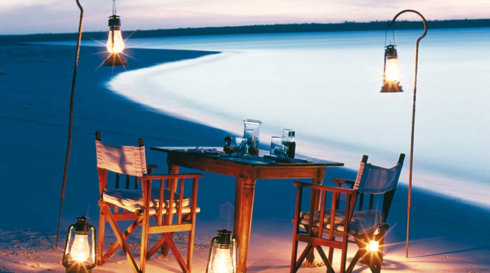 Dînerr privé sur la plage à Zanzibar
