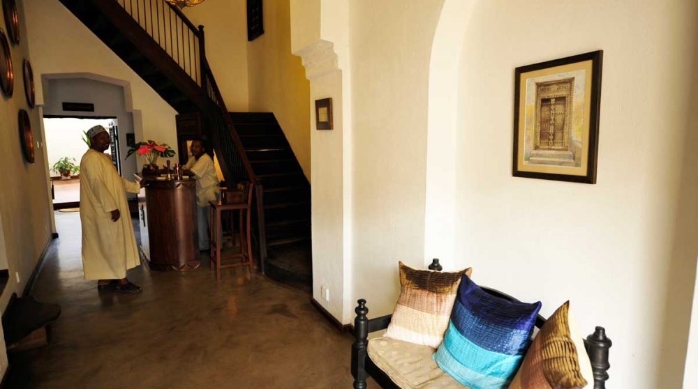 L'entrée de l'hôtel en Tanzanie