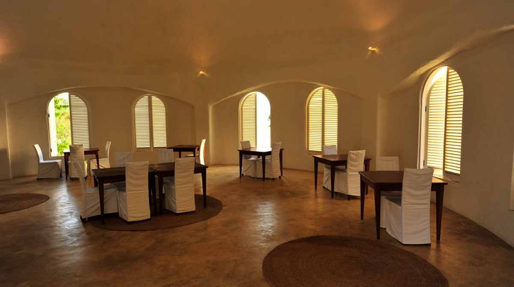 Le restaurant de l'hôtel à Zanzibar
