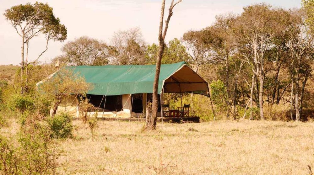 Une tente au Kenya