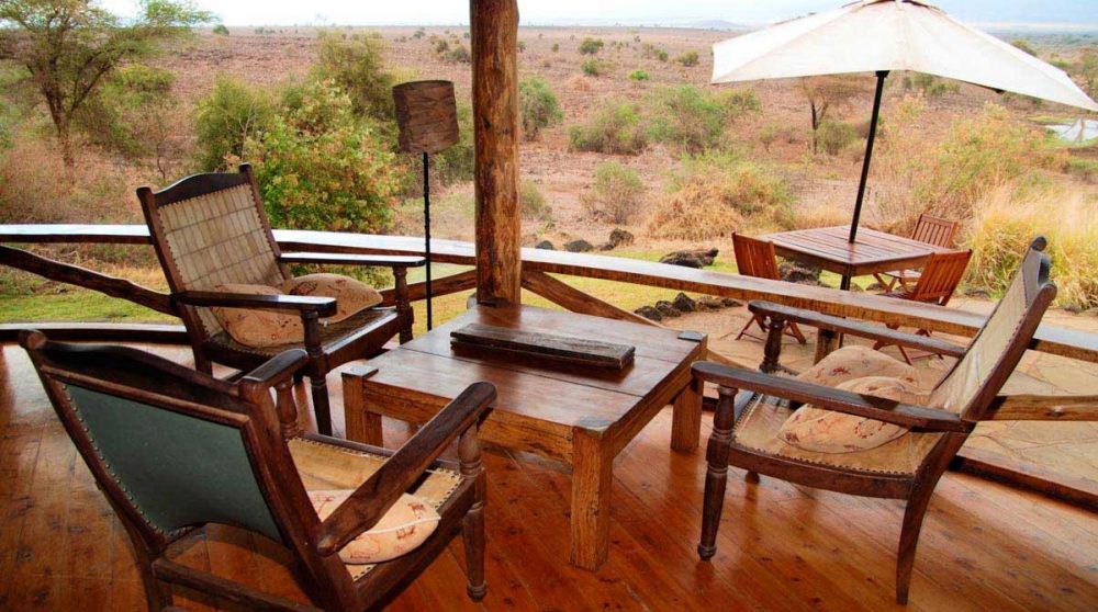 Le restaurant à Amboseli