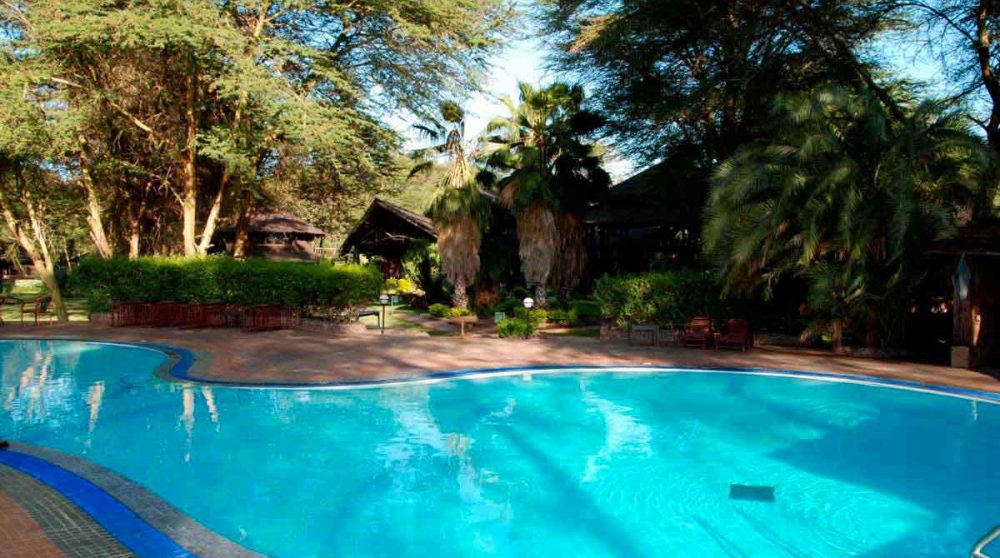 La piscine à Amboseli