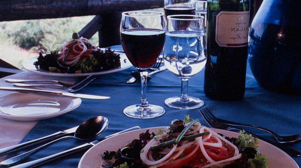 Un repas au restaurant près du Lac Naivasha