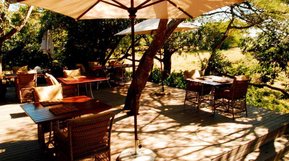 La terrasse dans le Kwazulu Natal