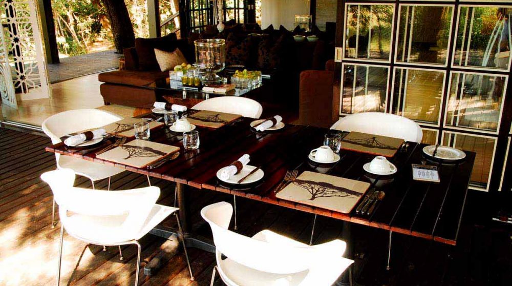 Table du restaurant dans le Kwazulu Natal