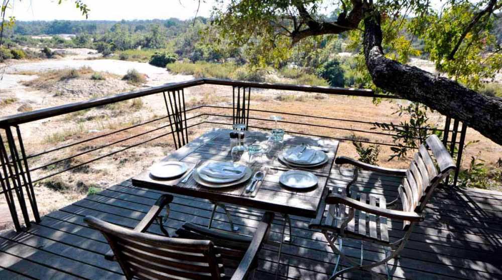 La terrasse à Sabi Sand