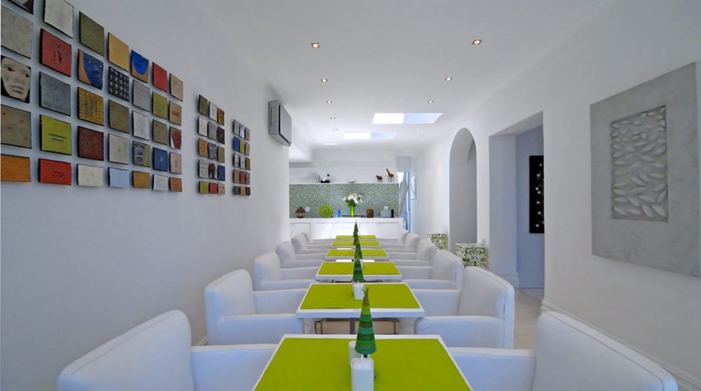 Décoration au restaurant de l'hôtel au Cap