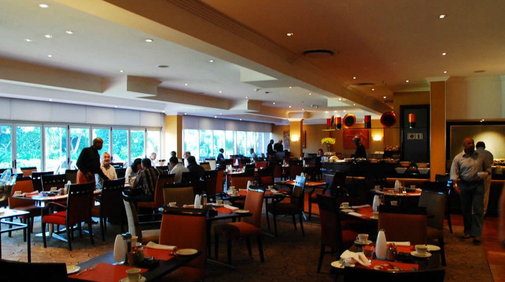 La salle du restaurant en Afrique du Sud
