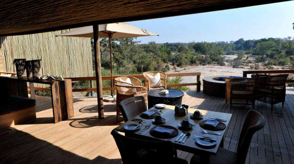 La vue depuis la terrasse à Sabi Sand