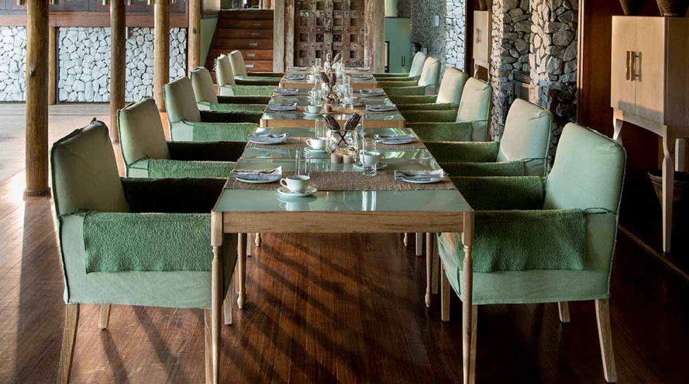 La salle à manger à Timbavati