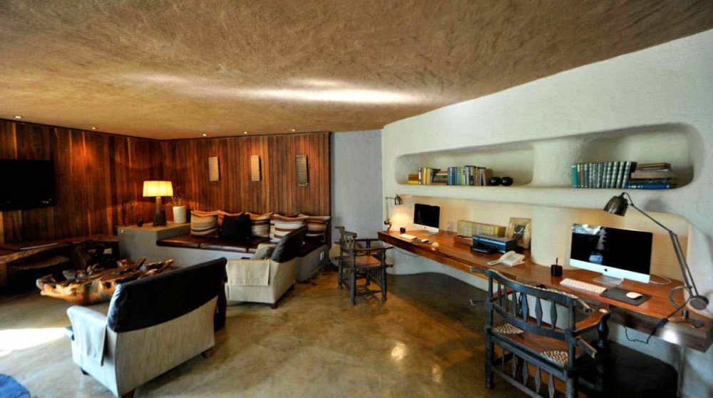 Le salon de l'hôtel en Afrique du Sud