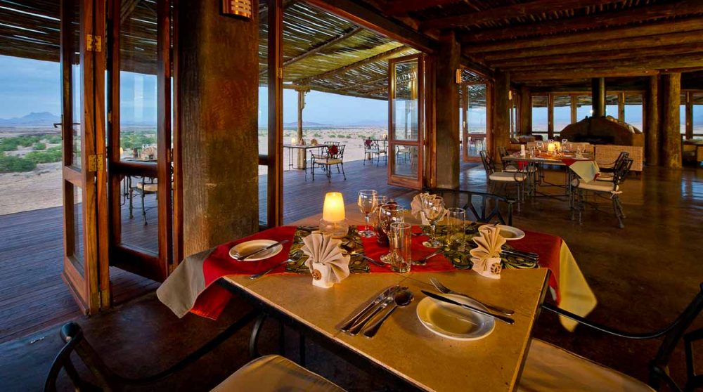 Autre vue du restaurant dans le Damaraland