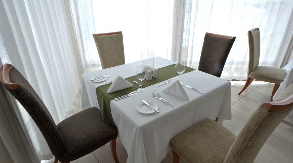 Une table pour déjeuner à Swakopmund