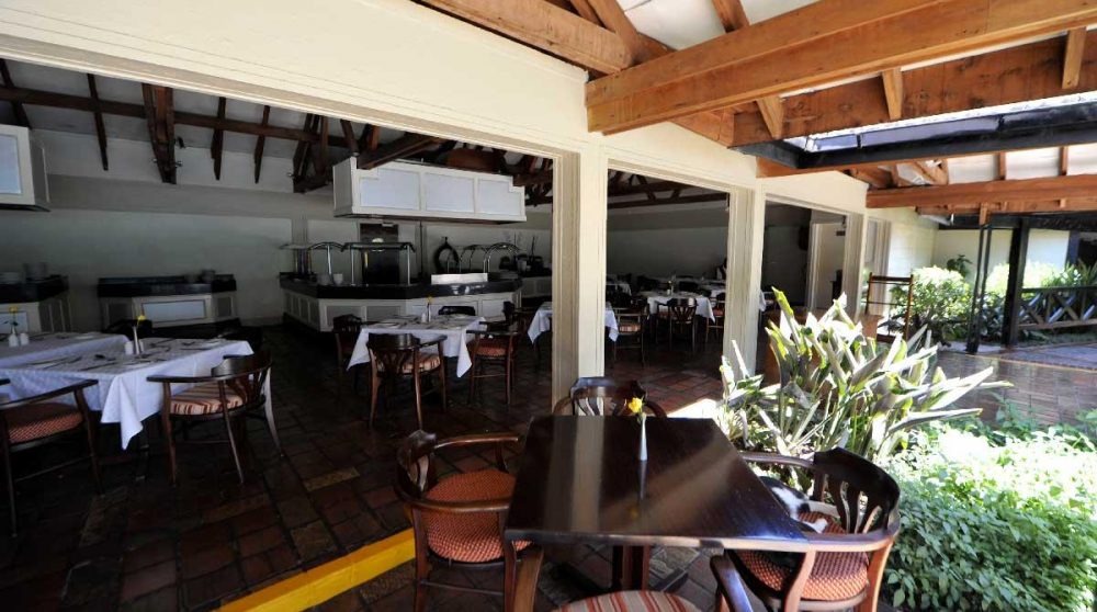 La terrasse du restaurant à Nairobi