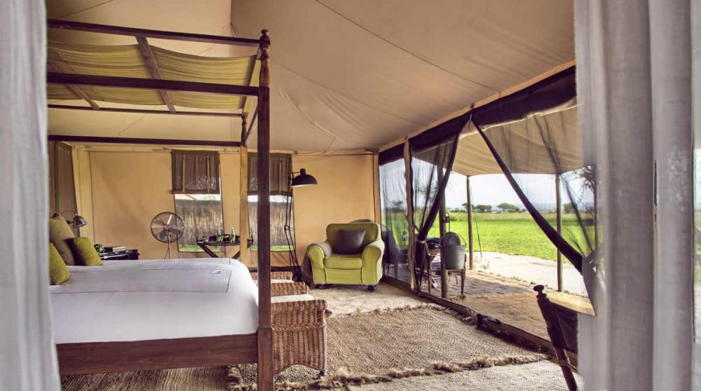 Une tente dans le Tarangire