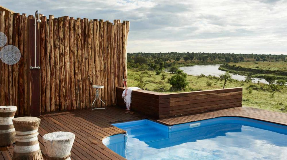 La piscine du camp en Tanzanie