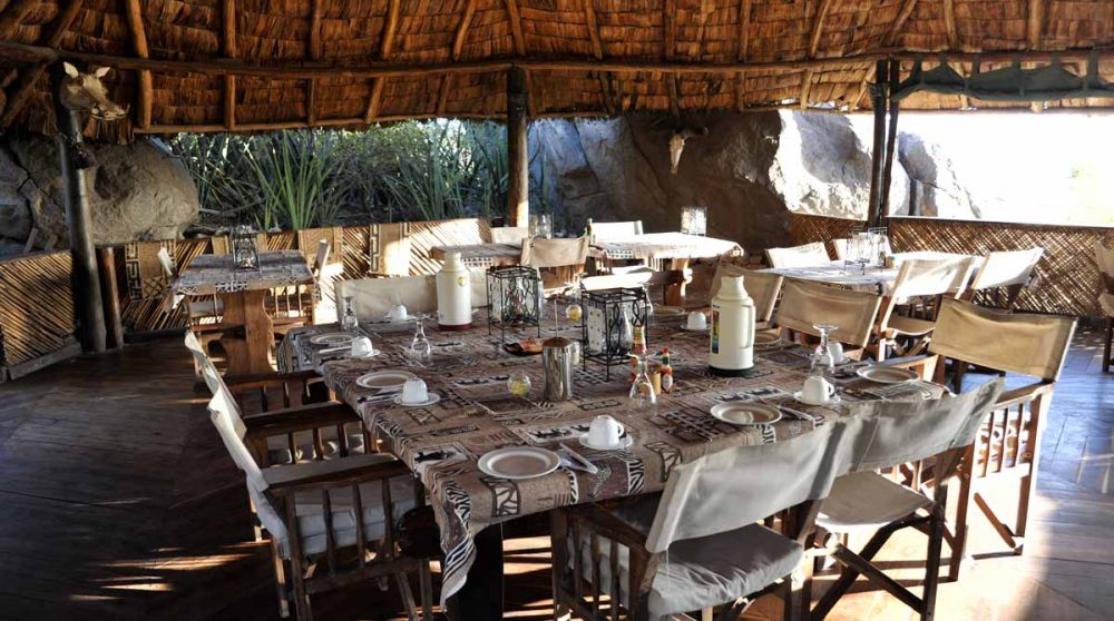 Le restaurant dans le Ngorongoro