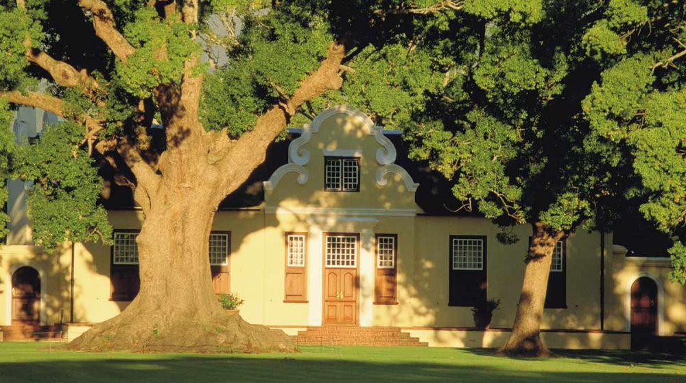 Le manoir de la propriété viticole de Vergelegen