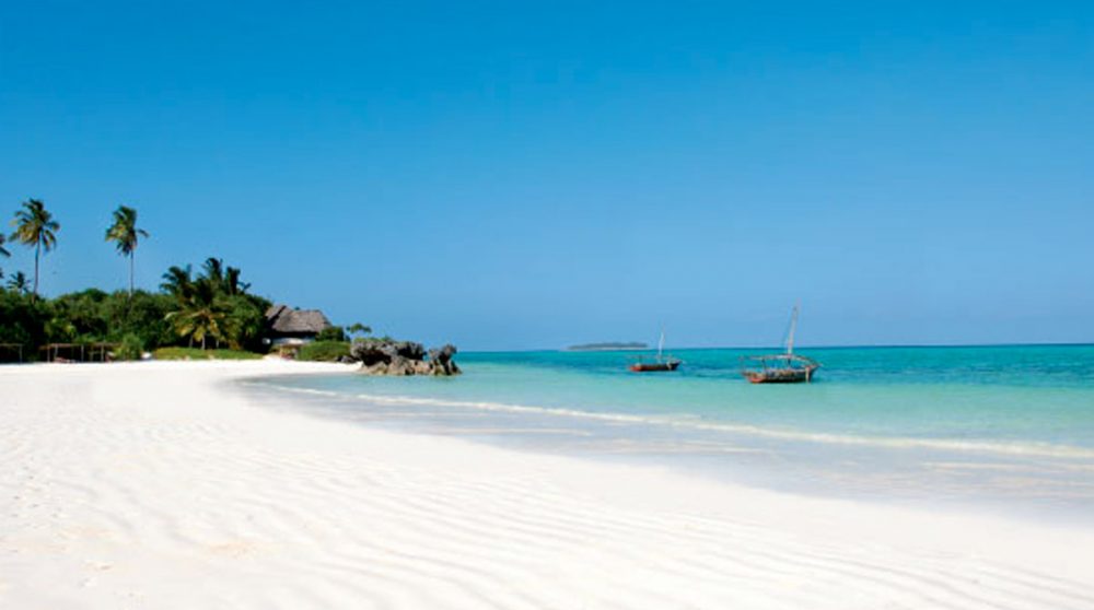 La plage de sable fin