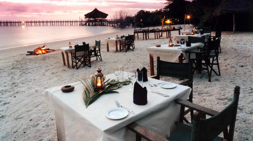 Dîner sur la plage