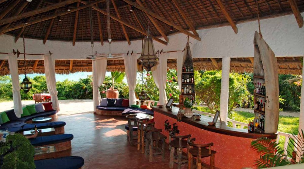 Bar au lodge en Tanzanie