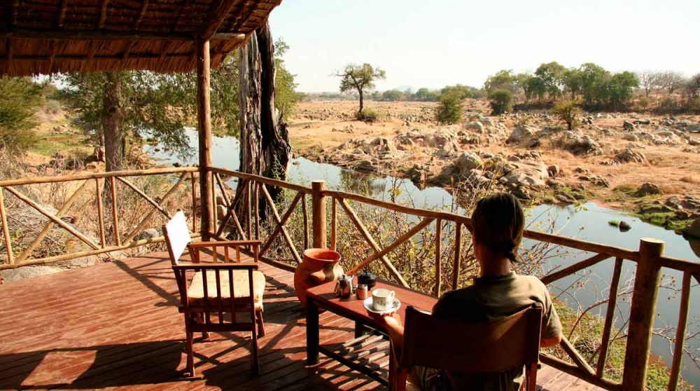La terrasse du lodge