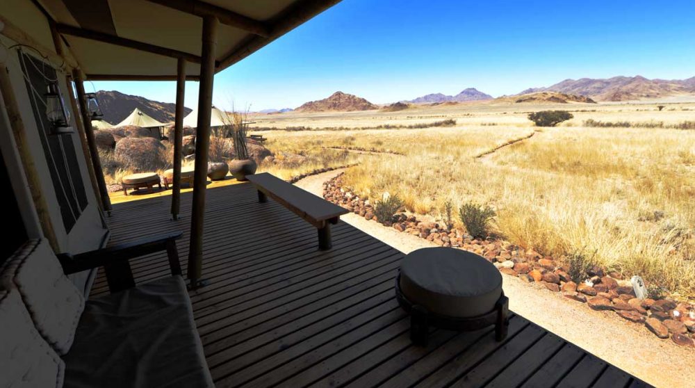 La vue depuis la terrasse