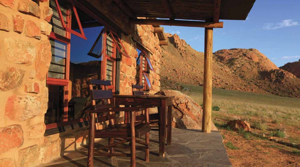 La terrasse d'une chambre
