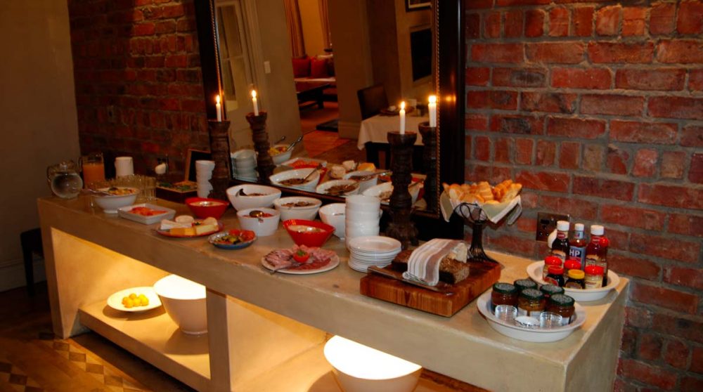 Un buffet au restaurant