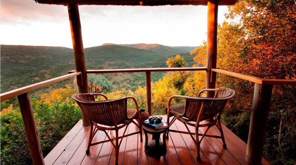 La vue de la terrasse