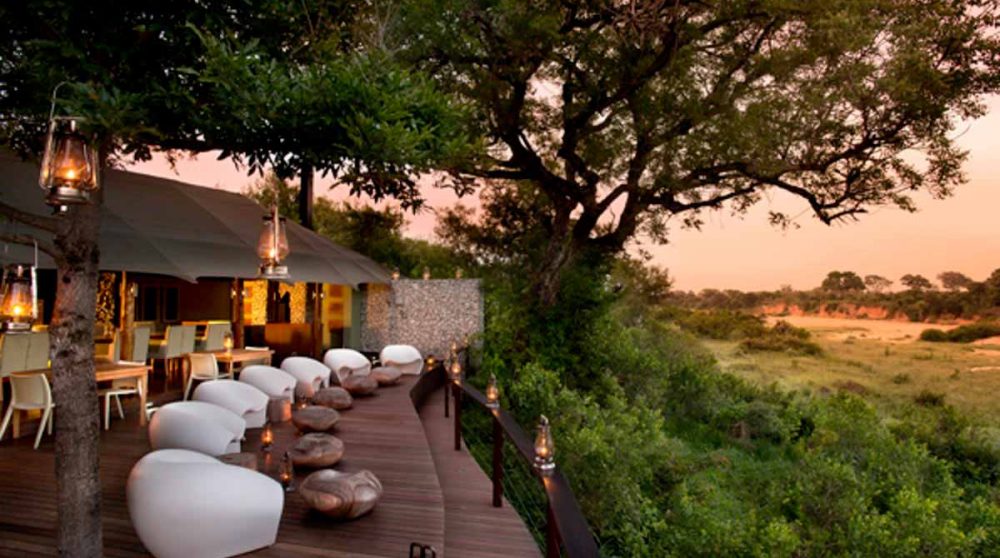 Coucher de soleil depuis la terrasse