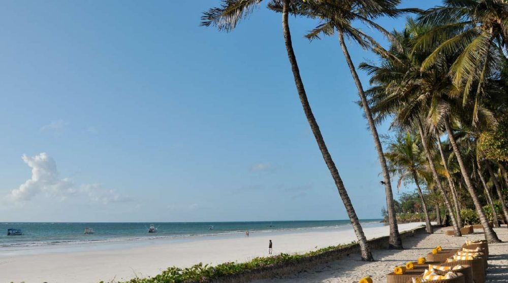 La sublime plage au Kenya