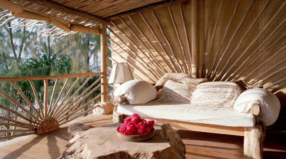 Canapé pour se reposer à l'Alfajiri Beach Villa