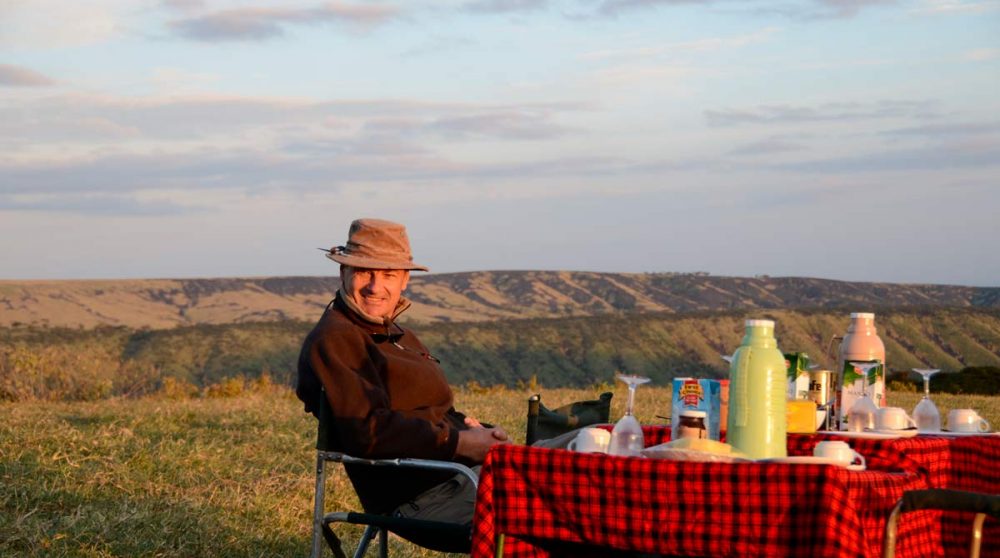 Prendre son petit-déjeuner à Empakai