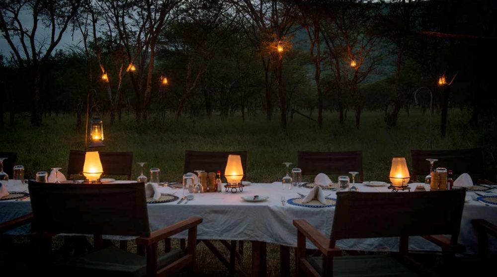 Dîner dans la brousse pour une ambiance exceptionnelle