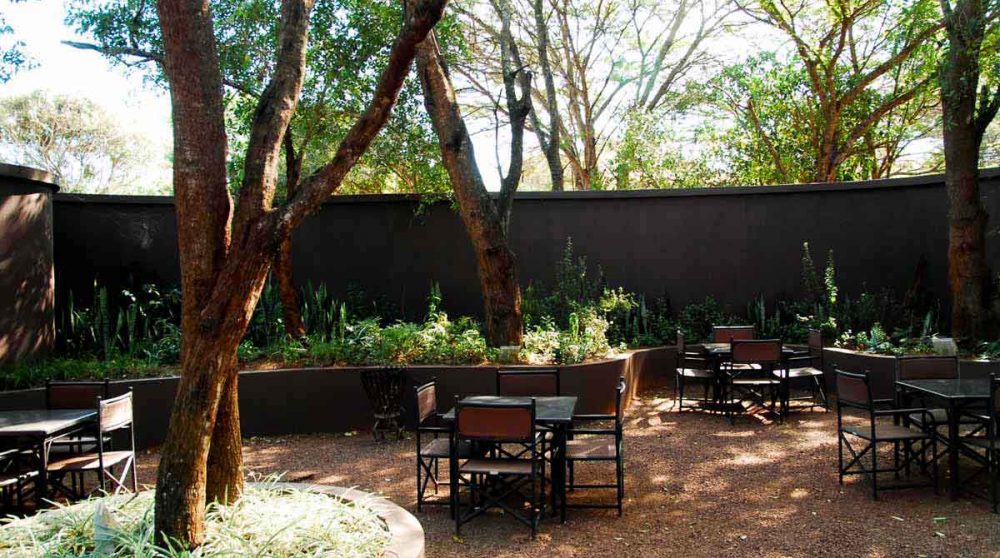 Le jardin de l'hôtel Falaza