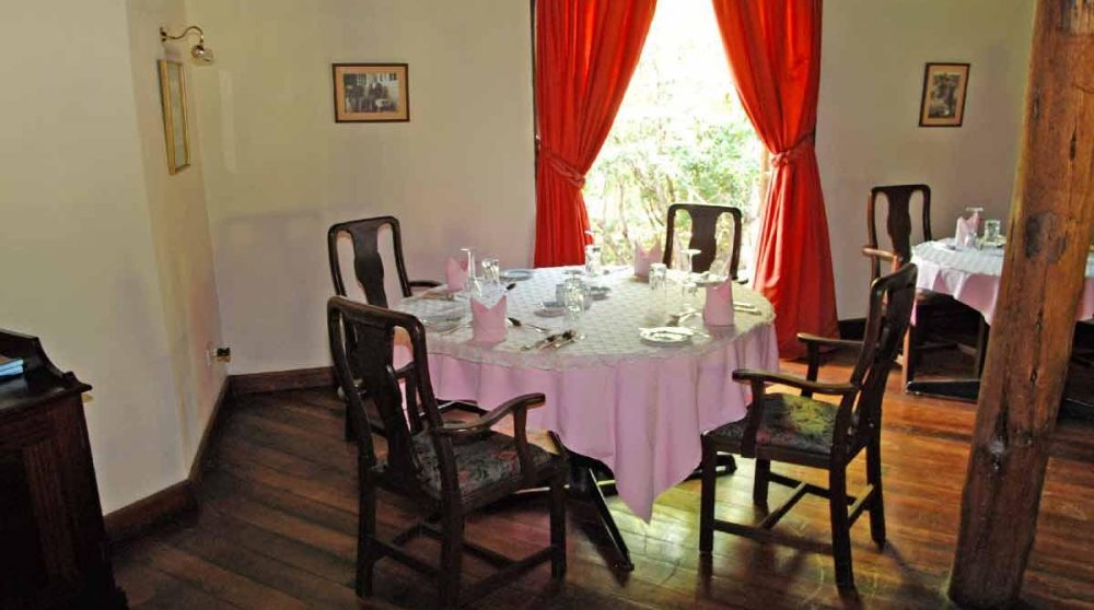 La salle du restaurant au Finch Hattons