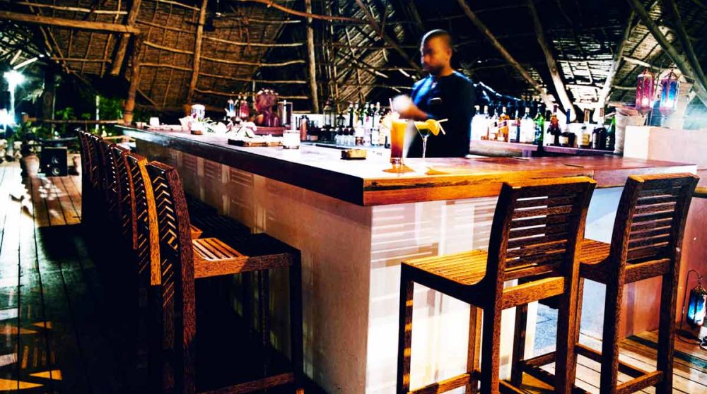 Le bar du Fundu Lagoon