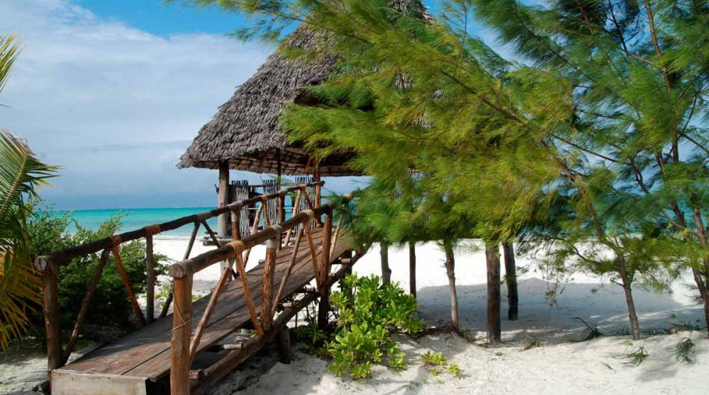 La plage à l'hôtel Hakuna Majiwe