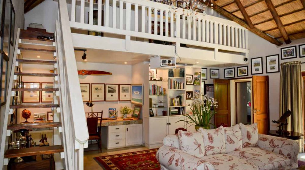 La bibliothèque du Khaya Ndlovu Manor House