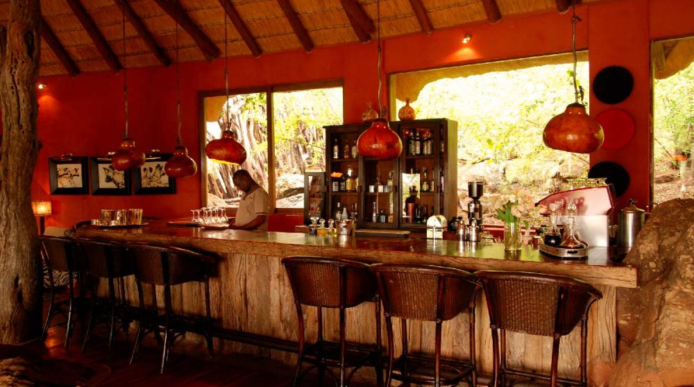 Le bar de l'hôtel Madikwe Hills